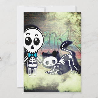 Cute but with a touch of Ghoulish Invitation