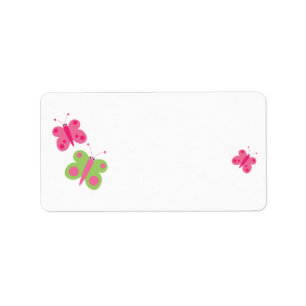 Cute Butterflies Blank Address Labels