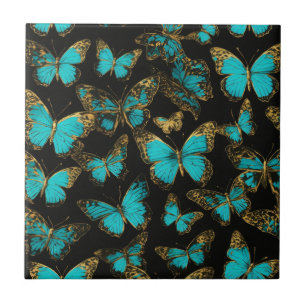 cute butterflies ceramic tile