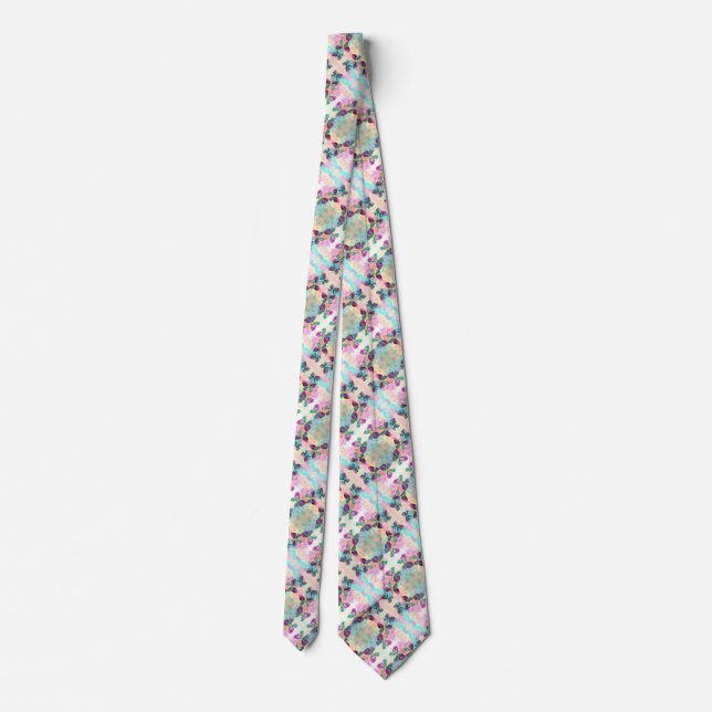 Cute Butterflies Neck Tie (Back)