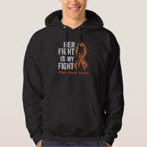 Cute Butterflies Orange Ribbon Multiple Sclerosis  Hoodie