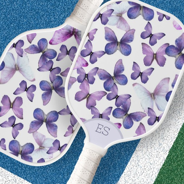 Cute butterflies purple pickleball paddle (Creator Uploaded)