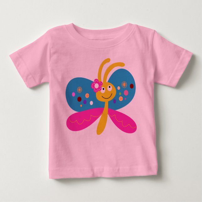 Cute Butterfly Baby T-Shirt (Front)