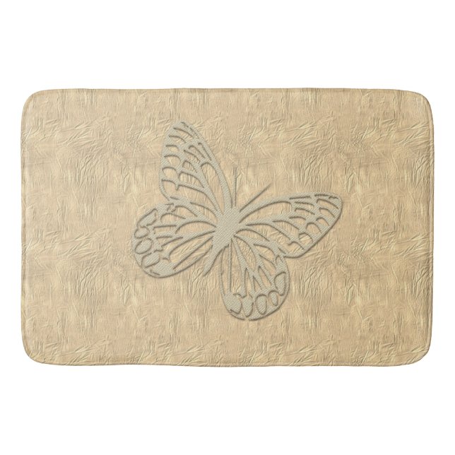 Cute Butterfly Bath Mat (Front)