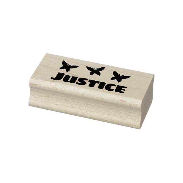 Cute Butterfly Butterflies Personalized Name Text  Rubber Stamp (Stamp)