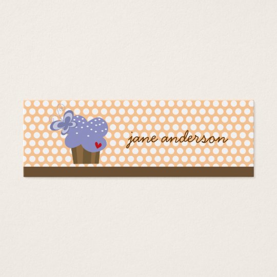 Cute Butterfly Cupcake Birthday Party DIY Gift Tag