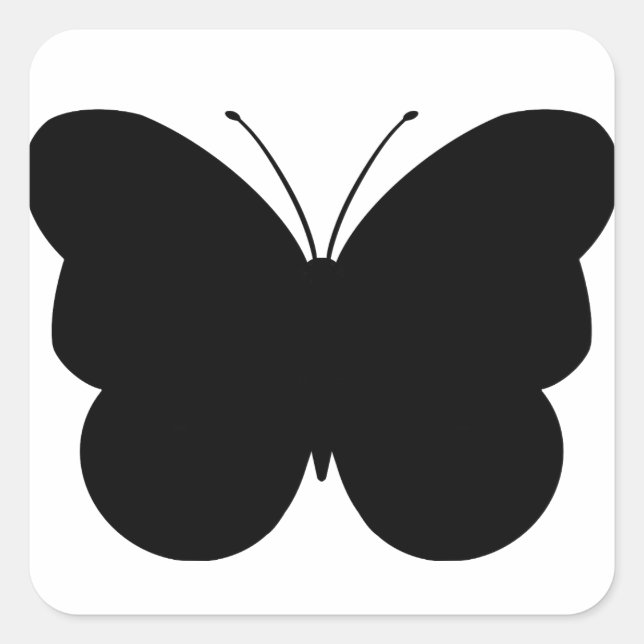 Cute Butterfly Cut Sticker Decal (Front)