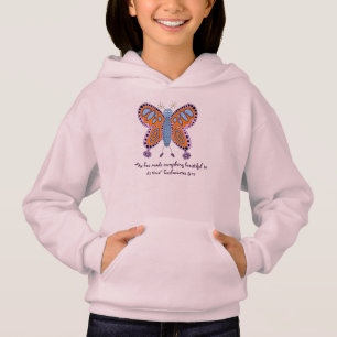 Cute Butterfly design Ecclesiastes bible verse Hoodie
