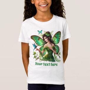 Cute Butterfly fantasy unicorn girls customizable  T-Shirt
