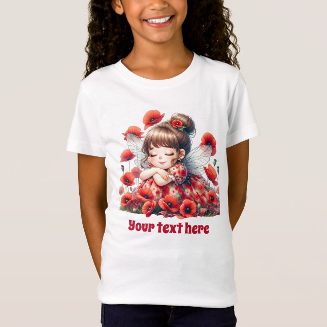 Cute Butterfly fantasy unicorn girls  T-Shirt (Front)