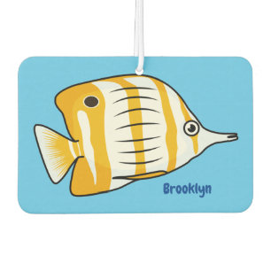 Cute butterfly fish cartoon illustration air freshener
