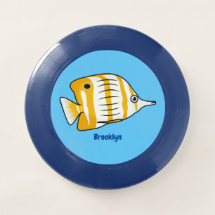 Cute butterfly fish cartoon illustration Wham-O frisbee