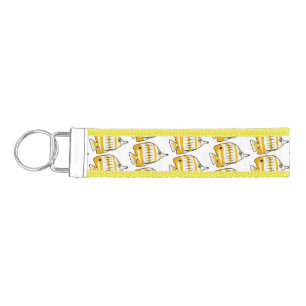 Cute butterfly fish cartoon illustration wrist keychain