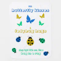 Butterfly kisses baby discount blanket