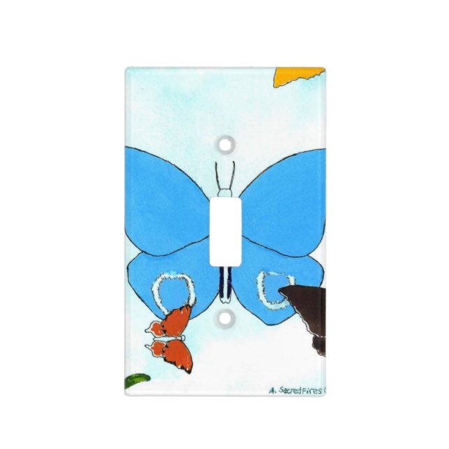 Cute Butterfly Light Switch Cover (Front)
