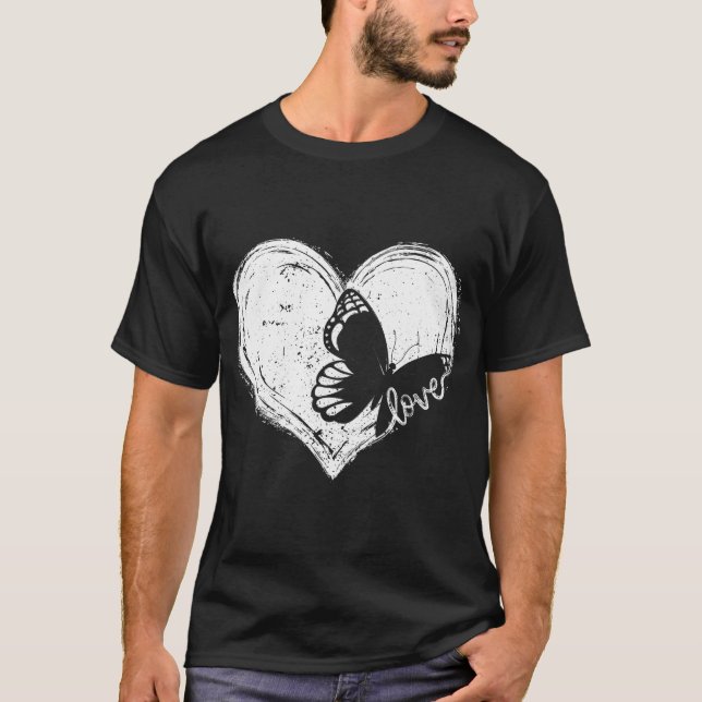 Cute Butterfly Monarchs Lovers Entomologist Men T-Shirt (Front)