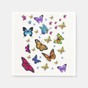 Cute Butterfly Paper Napkins
