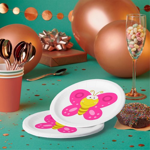 Cute Butterfly Paper Plates
