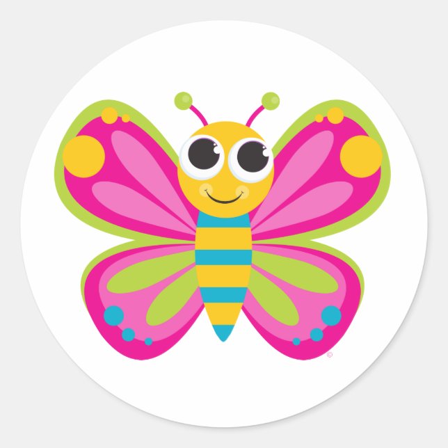 Cute Butterfly Stickers (Front)