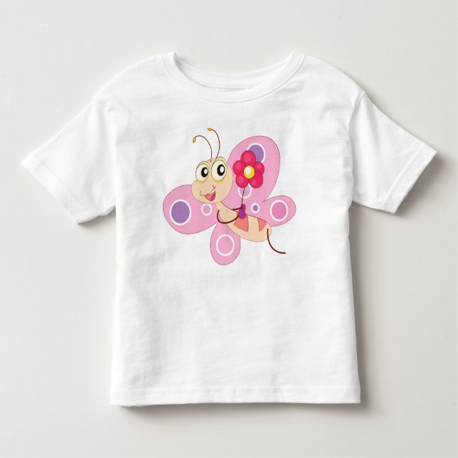 cute butterfly toddler t-shirt (Front)