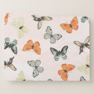 Cute Butterly Pattern File Folders