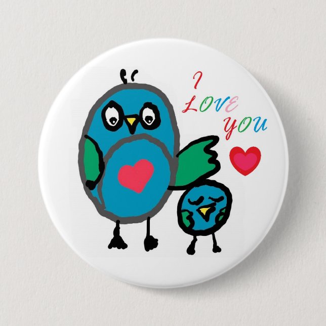 cute button badge (Front)