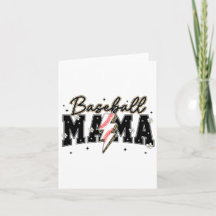 Cute Bysebyll Mama Lightning Game Day Season Sport Card