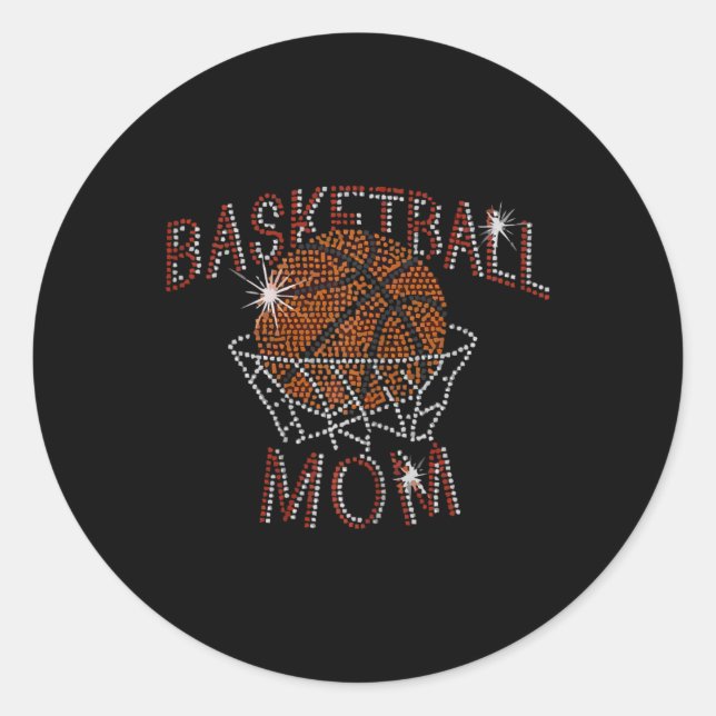 Cute Bysketbyll Mom For Mom Bysketbyll Mom  Classic Round Sticker (Front)