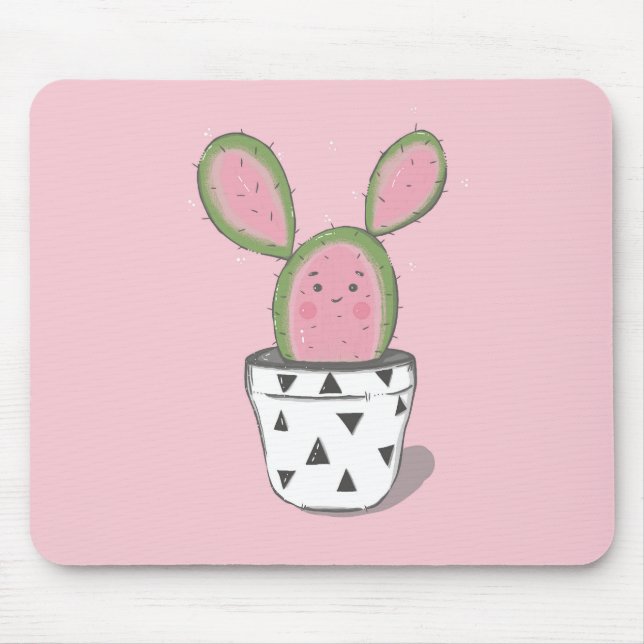 Cute Cacti Mousepad (Front)