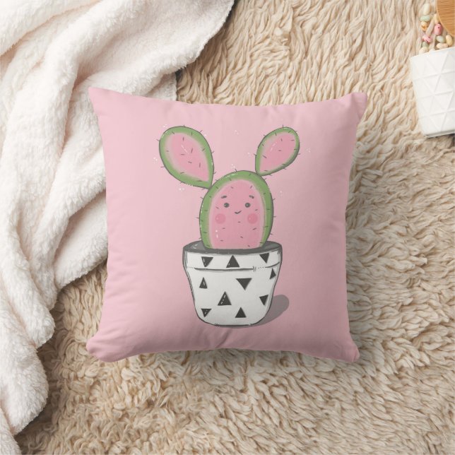Cute Cacti Pillow (Blanket)