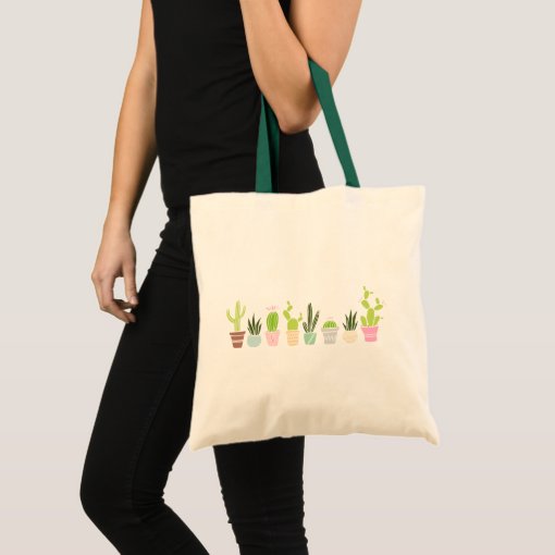 Cute Cacti & Succulents Tote Bag | Zazzle