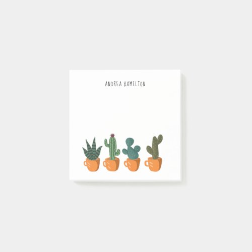 Cute Cactus and Plants Post_it Notes