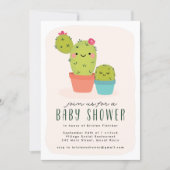 Cute Cactus Baby Shower Invitation (Front)