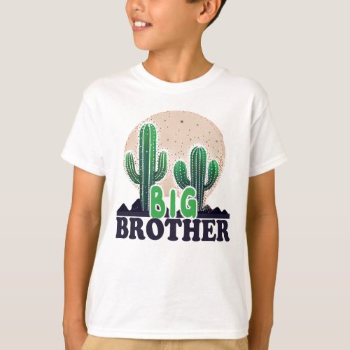 Cute Cactus Big Brother  T_Shirt