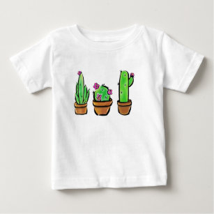Cute Cactus cacti succulents  Baby T-Shirt