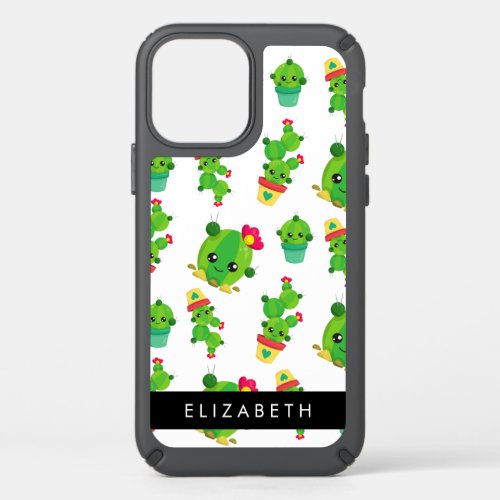 Cute Cactus Cactus Pattern Succulent Your Name Speck iPhone 12 Case