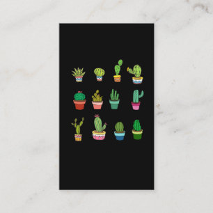 Cute Cactus Collector Kawaii Succulent Lover Business Card