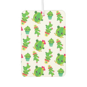 Cute Cactus, Green Cactus, Cactus Pattern Air Freshener