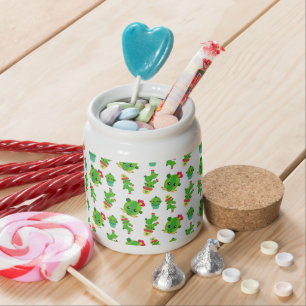 Cute Cactus, Green Cactus, Cactus Pattern Candy Jar