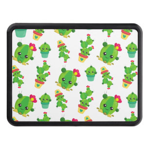 Cute Cactus, Green Cactus, Cactus Pattern Hitch Cover