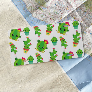 Cute Cactus, Green Cactus, Cactus Pattern License Plate