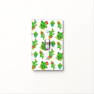 Cute Cactus, Green Cactus, Cactus Pattern Light Switch Cover