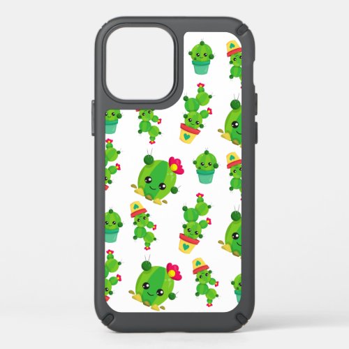 Cute Cactus Green Cactus Cactus Pattern Speck iPhone 12 Case