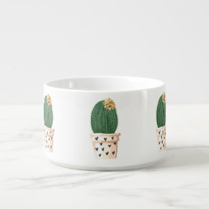 Cute Cactus Heart Pot Whimsical Succulent Bowl