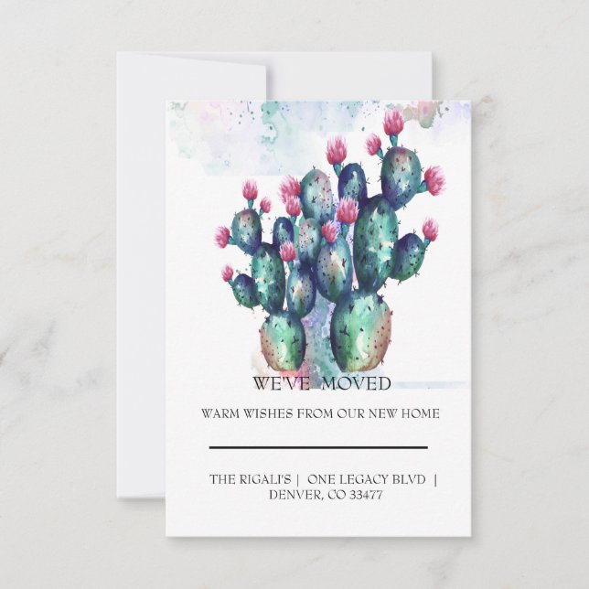 cute Cactus   home moving (Front)