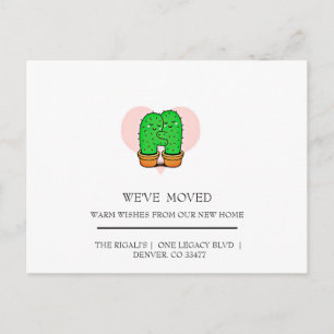cute Cactus home moving Postcard