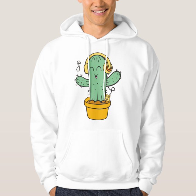 cute cactus hoodie (Front)