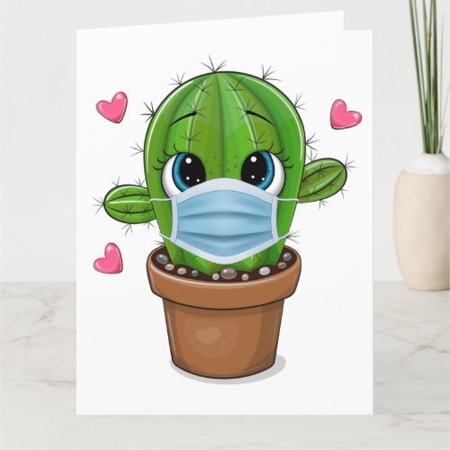 Cute Cactus Hug Card