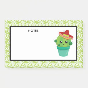 Cute Cactus in a Sombrero Post-it Notes