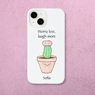 Cute Cactus in Kawaii Style Case-Mate iPhone 14 Case
